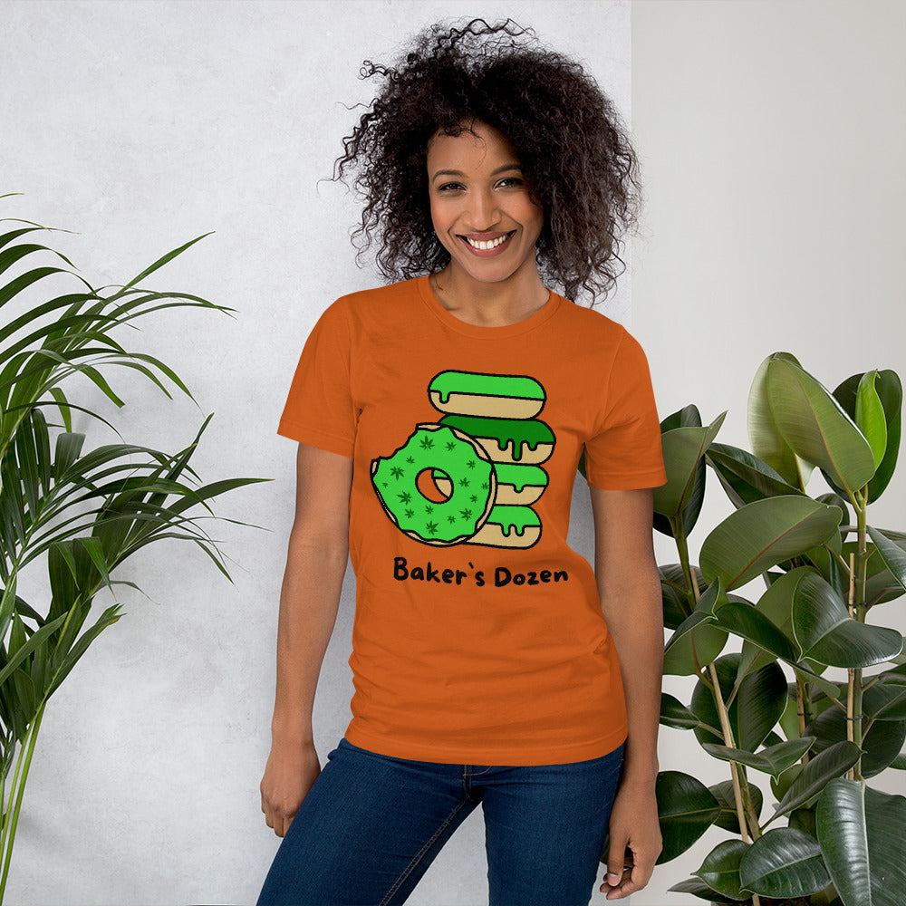 Baker`s Dozen Short-Sleeve Unisex T-Shirt| Green Friendly