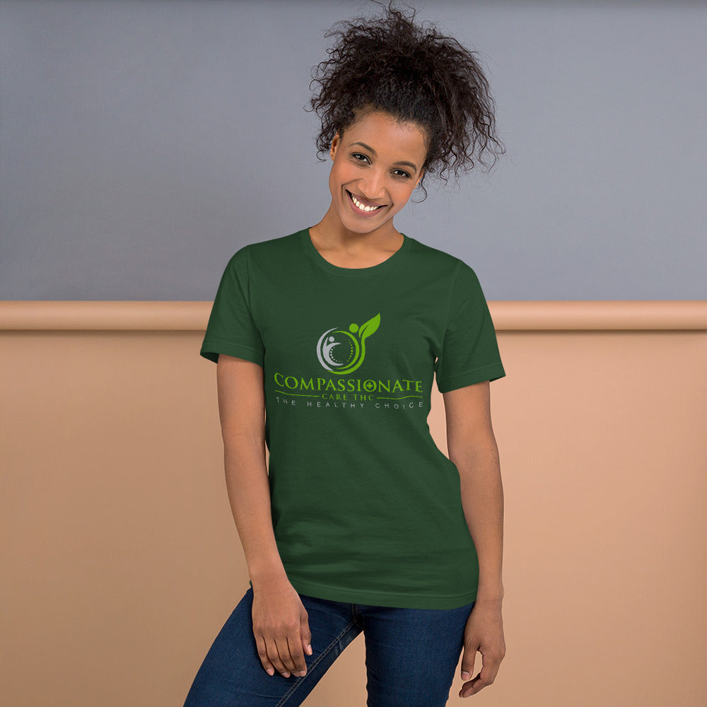 CC,THC Logo Short-Sleeve Unisex T-Shirt| Green Friendly